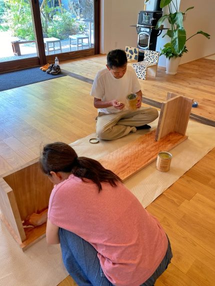 京都注文住宅：夫婦でベンチスツールを製作したい～！