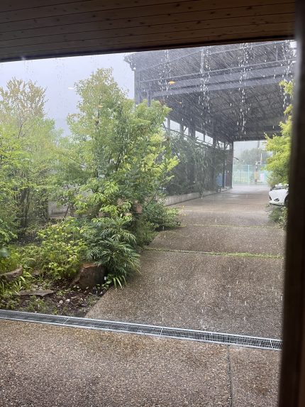 激しい通り雨にご注意ください～！