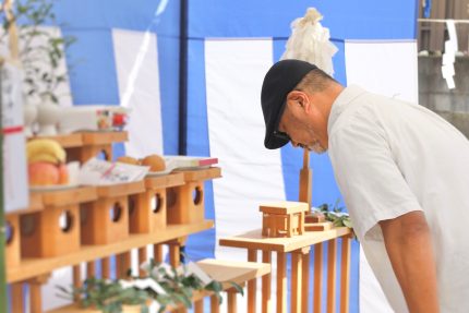 地鎮祭の後の粋なおもてなし。ありがとうございました！
