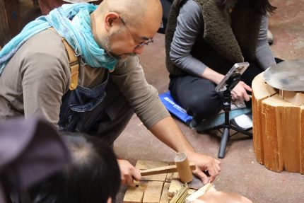 11月2日に工房で鎚起銅鍋ワークショップを行いました！